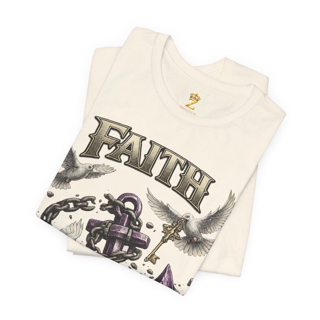 Faith Prevails T‑Shirt (Purple Anchor) Printify