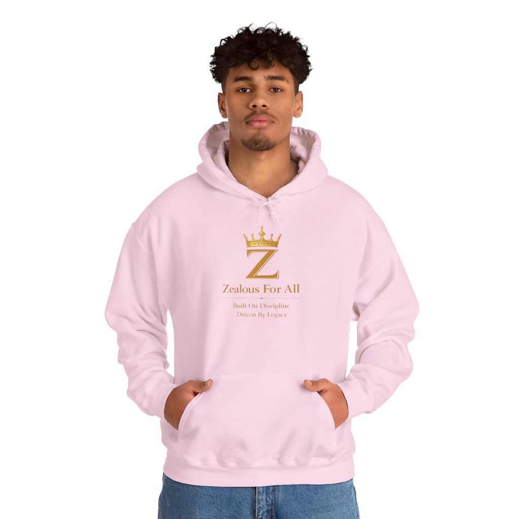 Zealous For All Hoodie — Gold Logo - Zealous For All