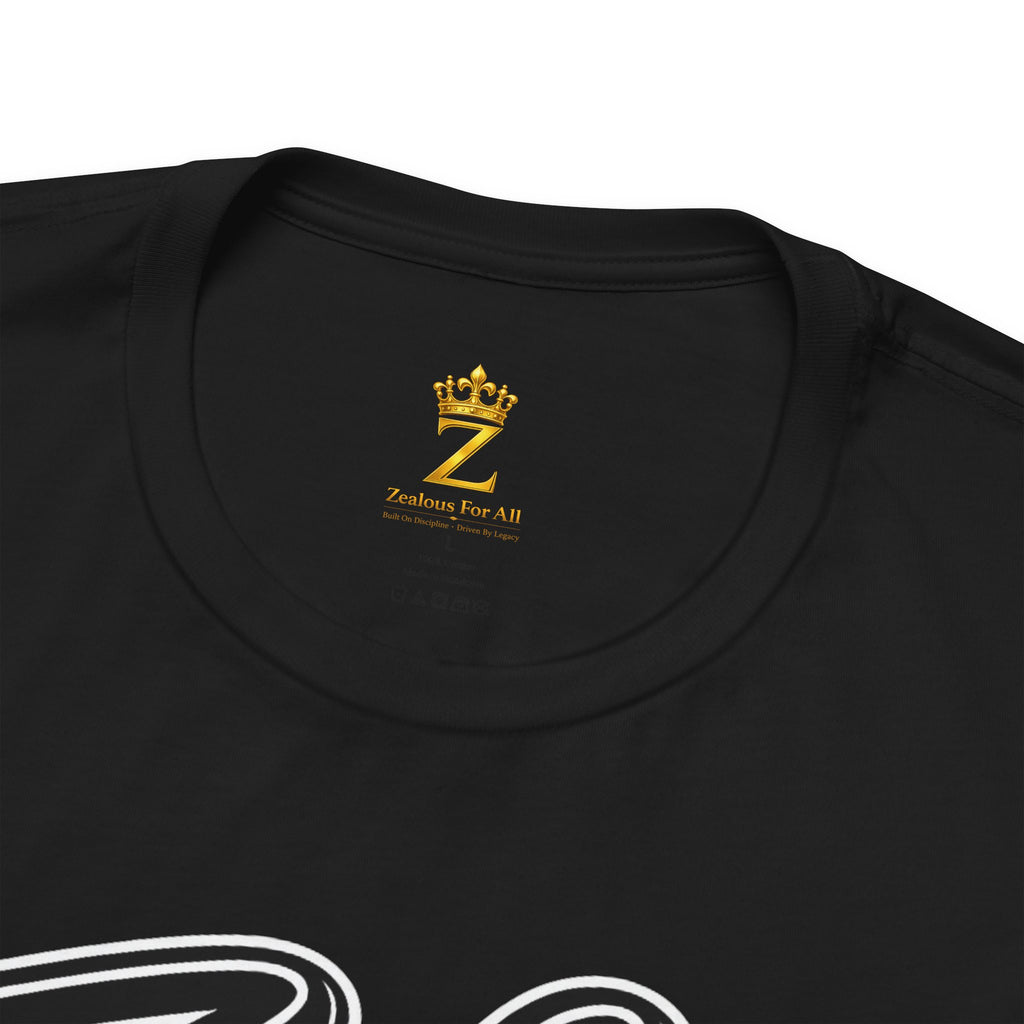 Zealous For All Graphic T-Shirt (Black Logo) Printify