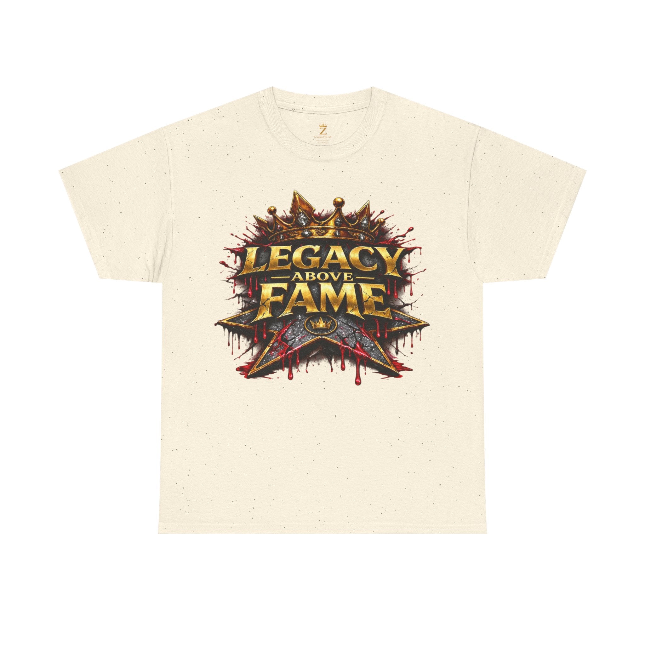 Adult Legacy Above Fame Graphic T-Shirt (Red Drip) - Zealous For All