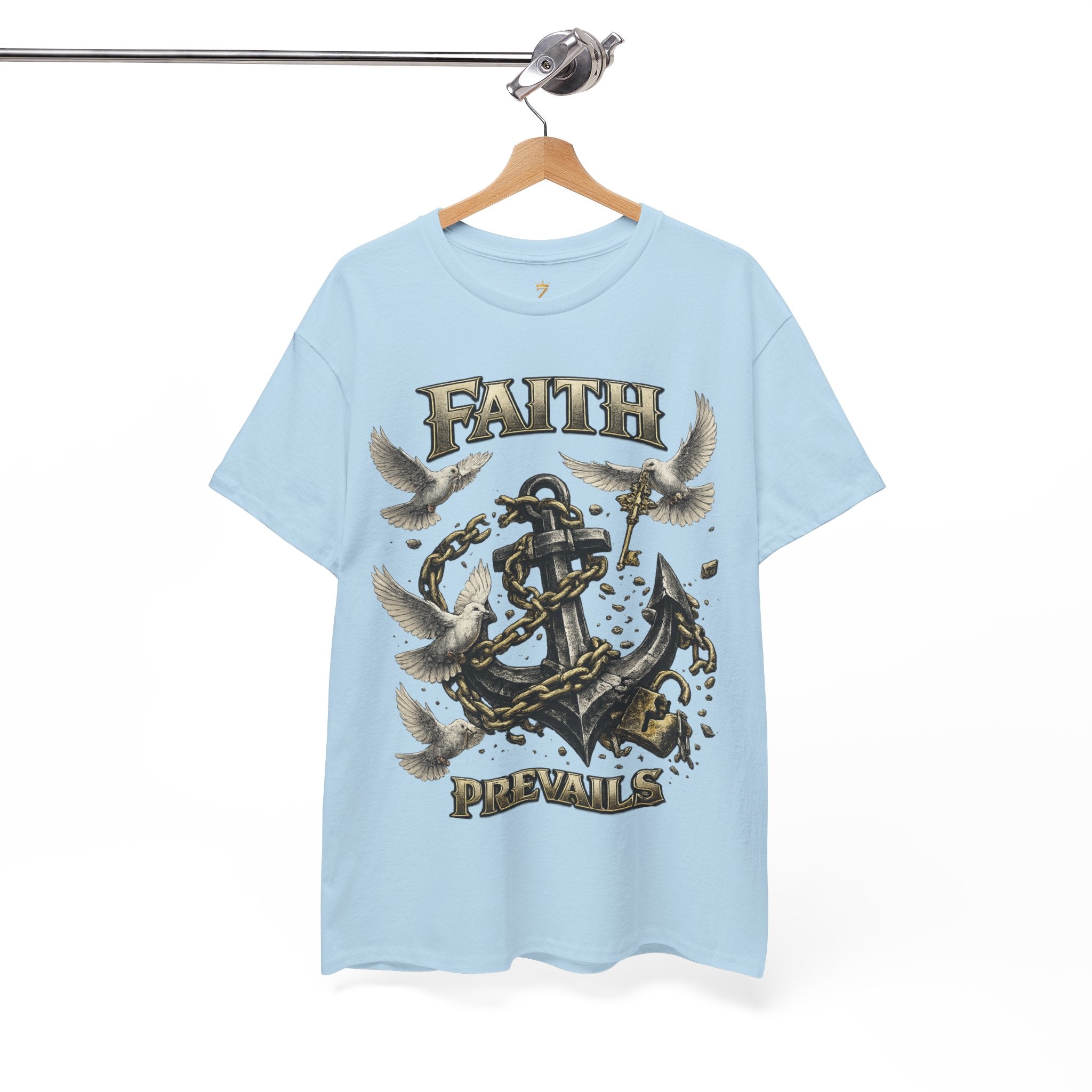 Adult Faith Prevails T‑Shirt (Black Anchor) Printify