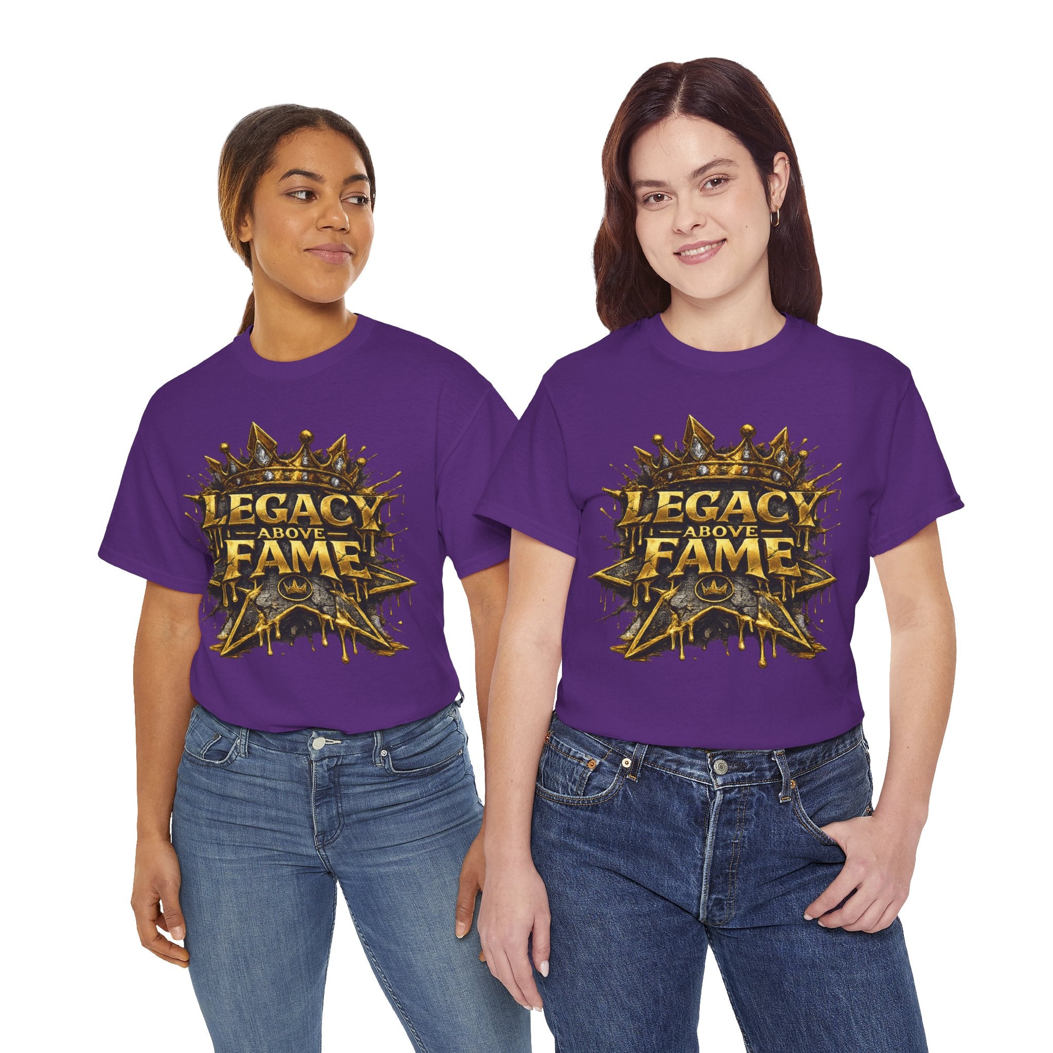 Adult Legacy Above Fame Graphic T-Shirt (Gold Drip) - Zealous For All