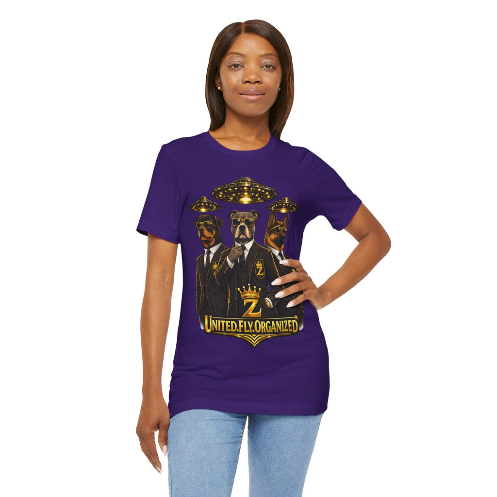 COMING SOON... United. Fly. Organized. Graphic Tee (Gold) Printify