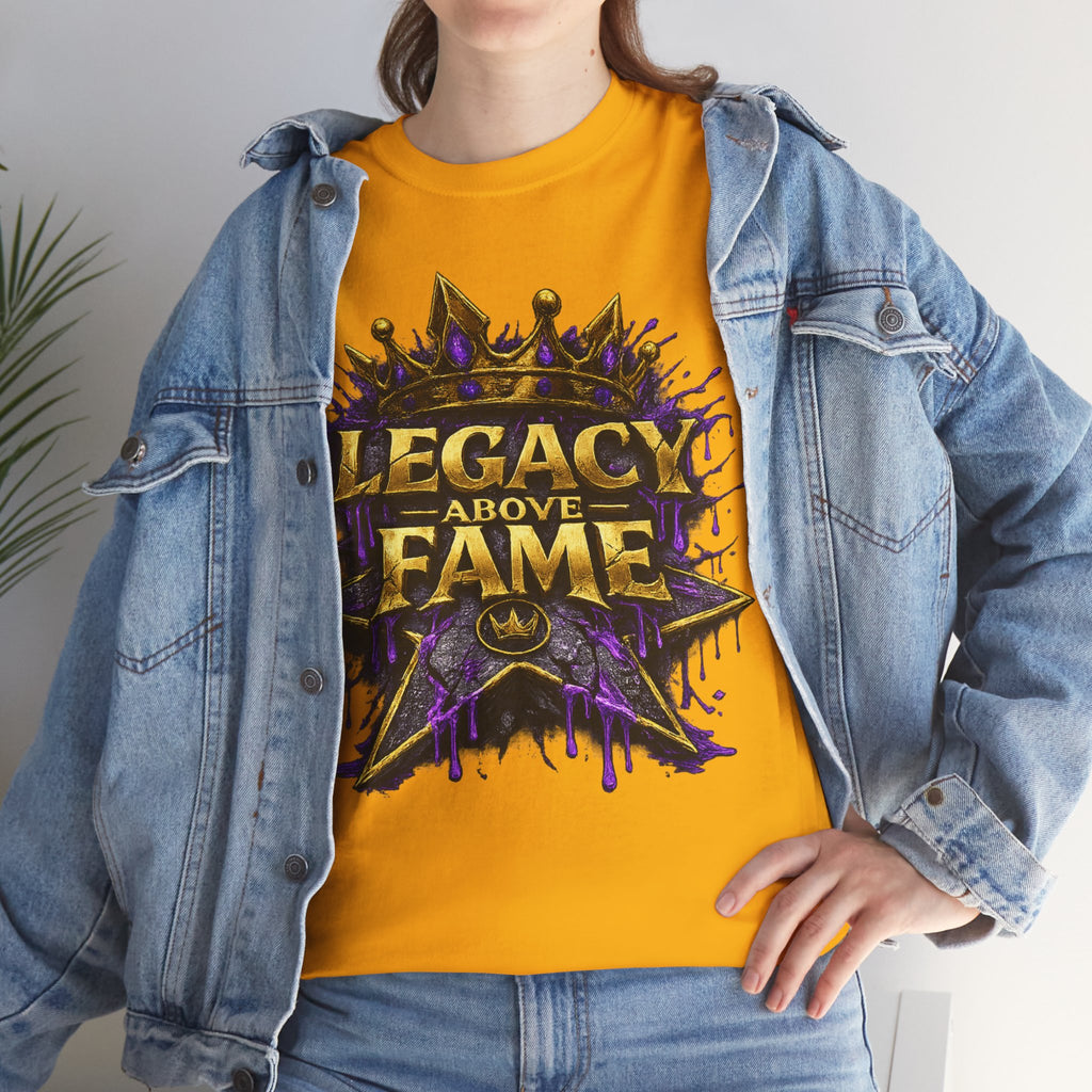 Adult Legacy Above Fame Graphic T-Shirt (Purple Drip) - Zealous For All