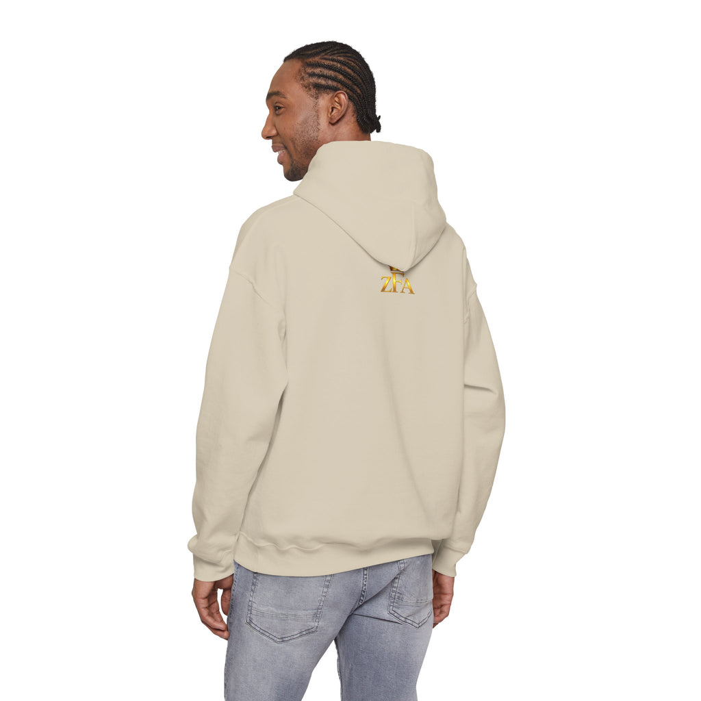 Zealous For All Hoodie — Gold Logo Printify