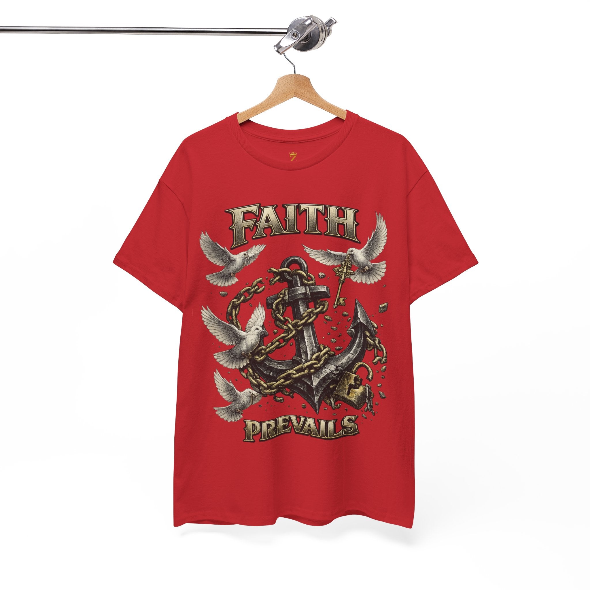 Adult Faith Prevails T‑Shirt (Black Anchor) Printify
