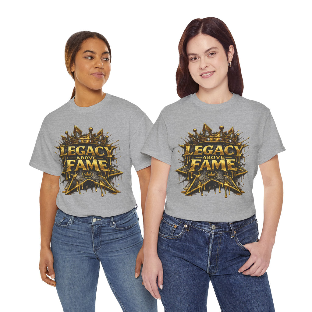 Adult Legacy Above Fame Graphic T-Shirt (Gold Drip) - Zealous For All
