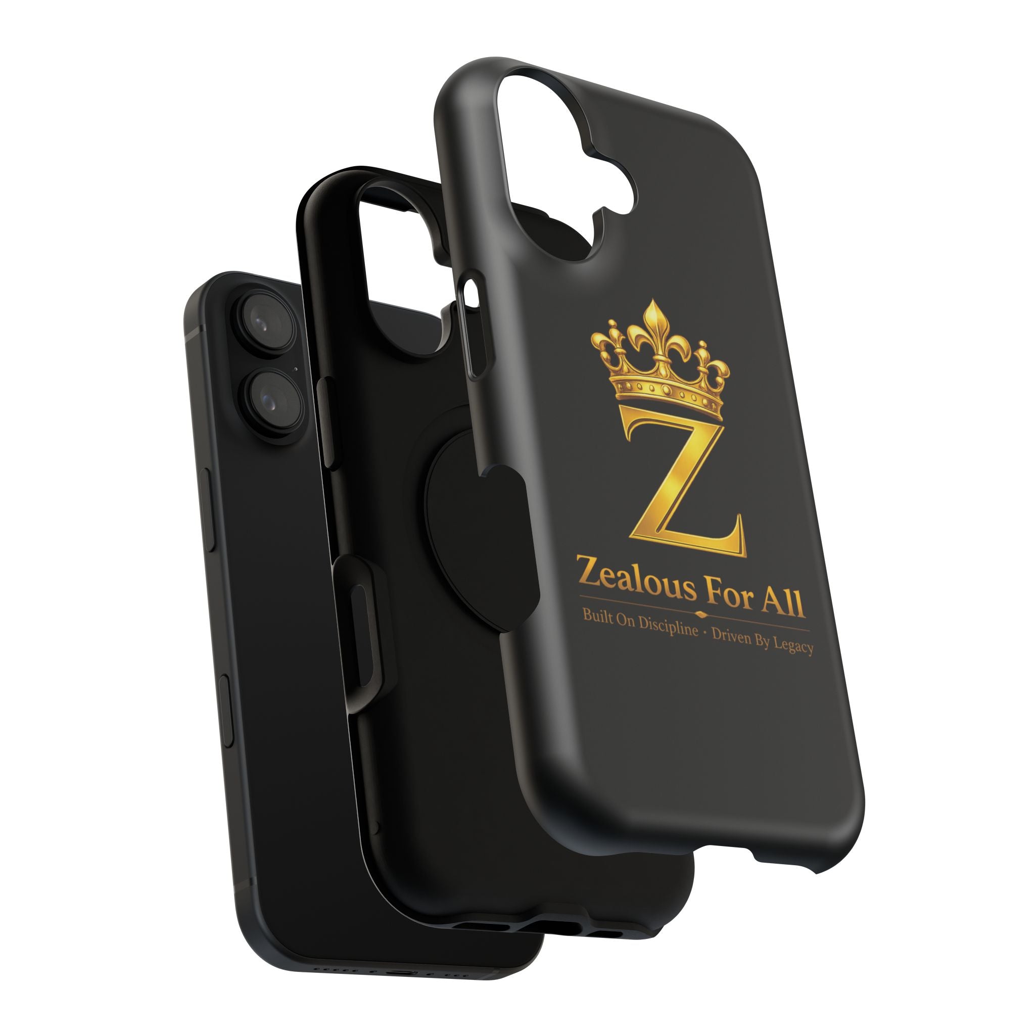ZFA Phone Case  — "Zealous For All" Gold Crown Impact-Resistant Case Printify