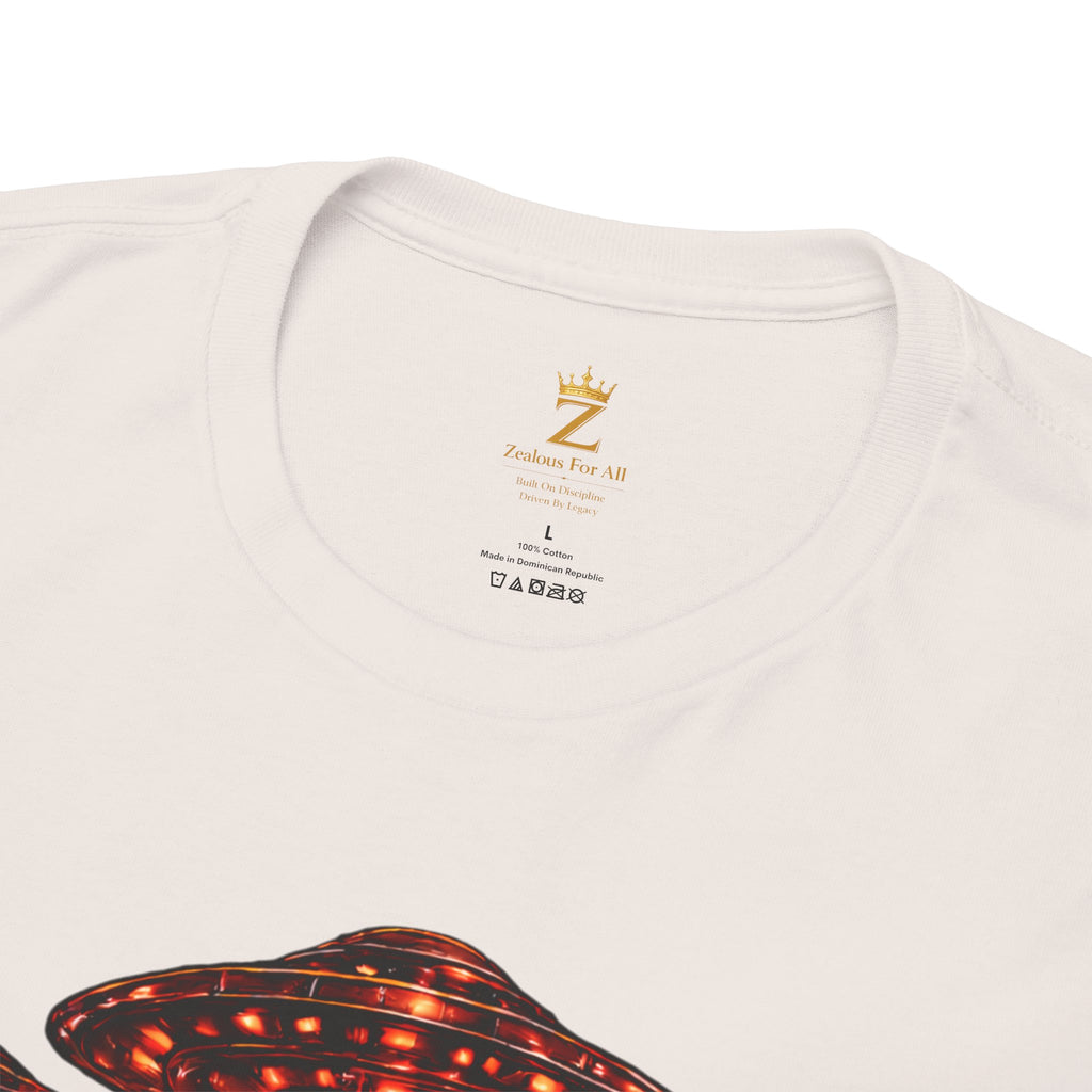 Adult "United. Fly. Organized." Graphic Tee (Red) Printify