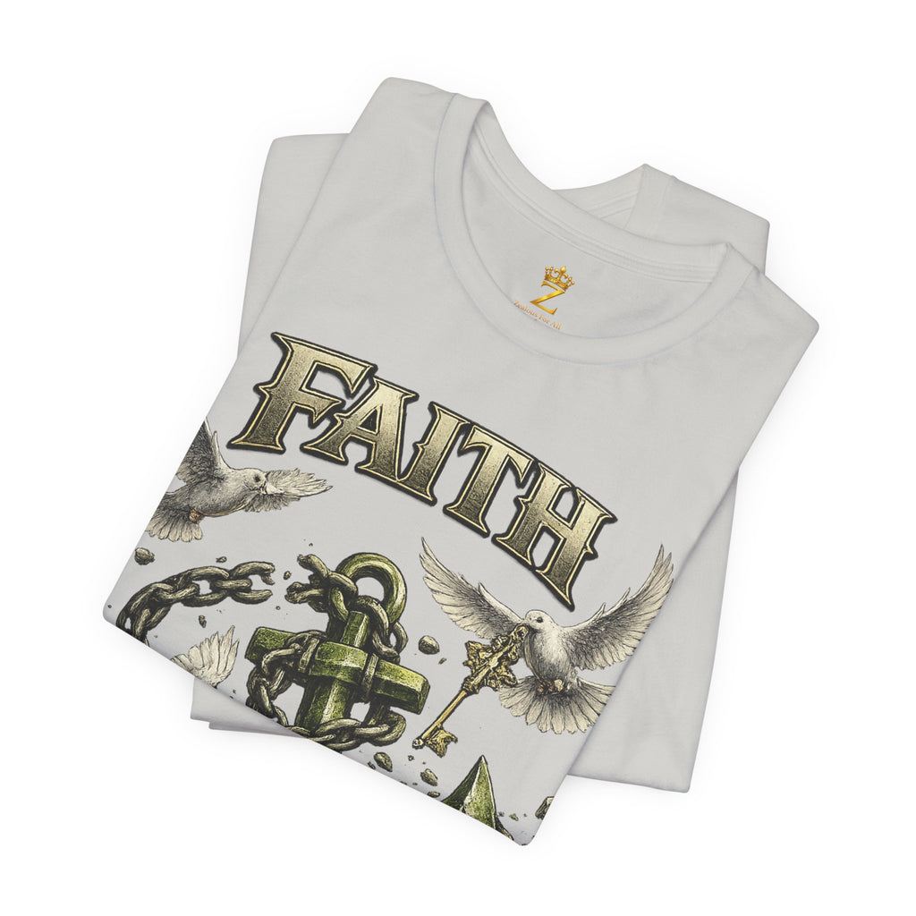 Faith Prevails T‑Shirt (Green Anchor) Printify