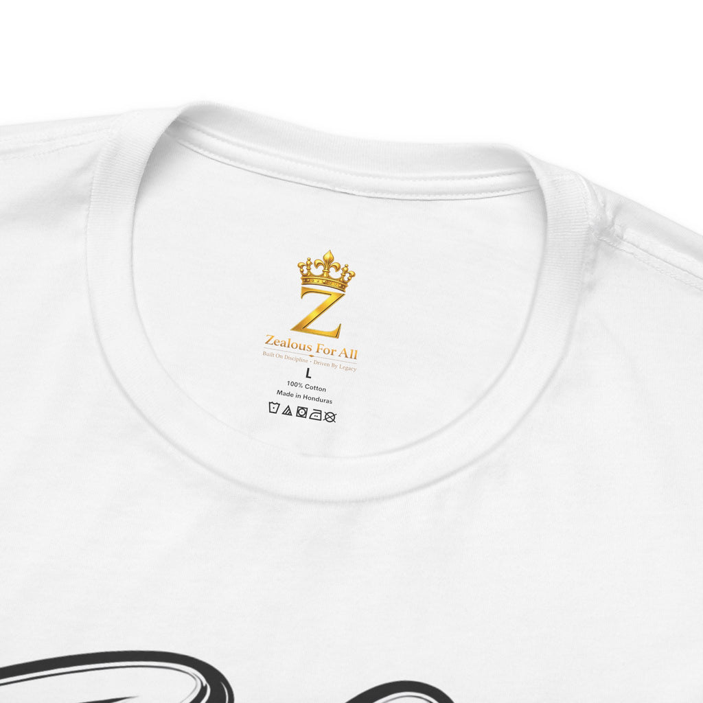 Zealous For All Graphic T-Shirt (White Logo) Printify