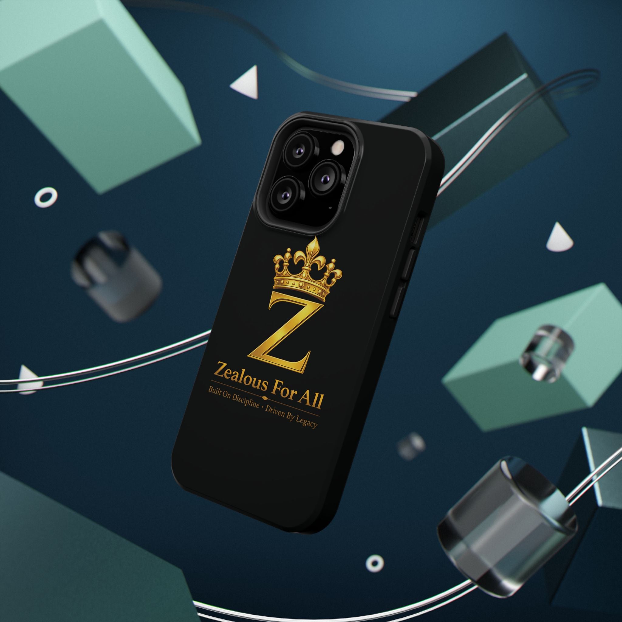 ZFA Phone Case  — "Zealous For All" Gold Crown Impact-Resistant Case Printify