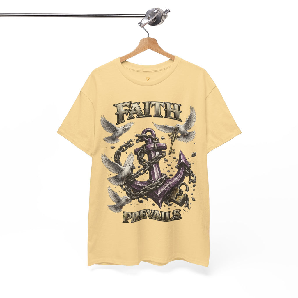Adult Faith Prevails T‑Shirt (Purple Anchor) Printify