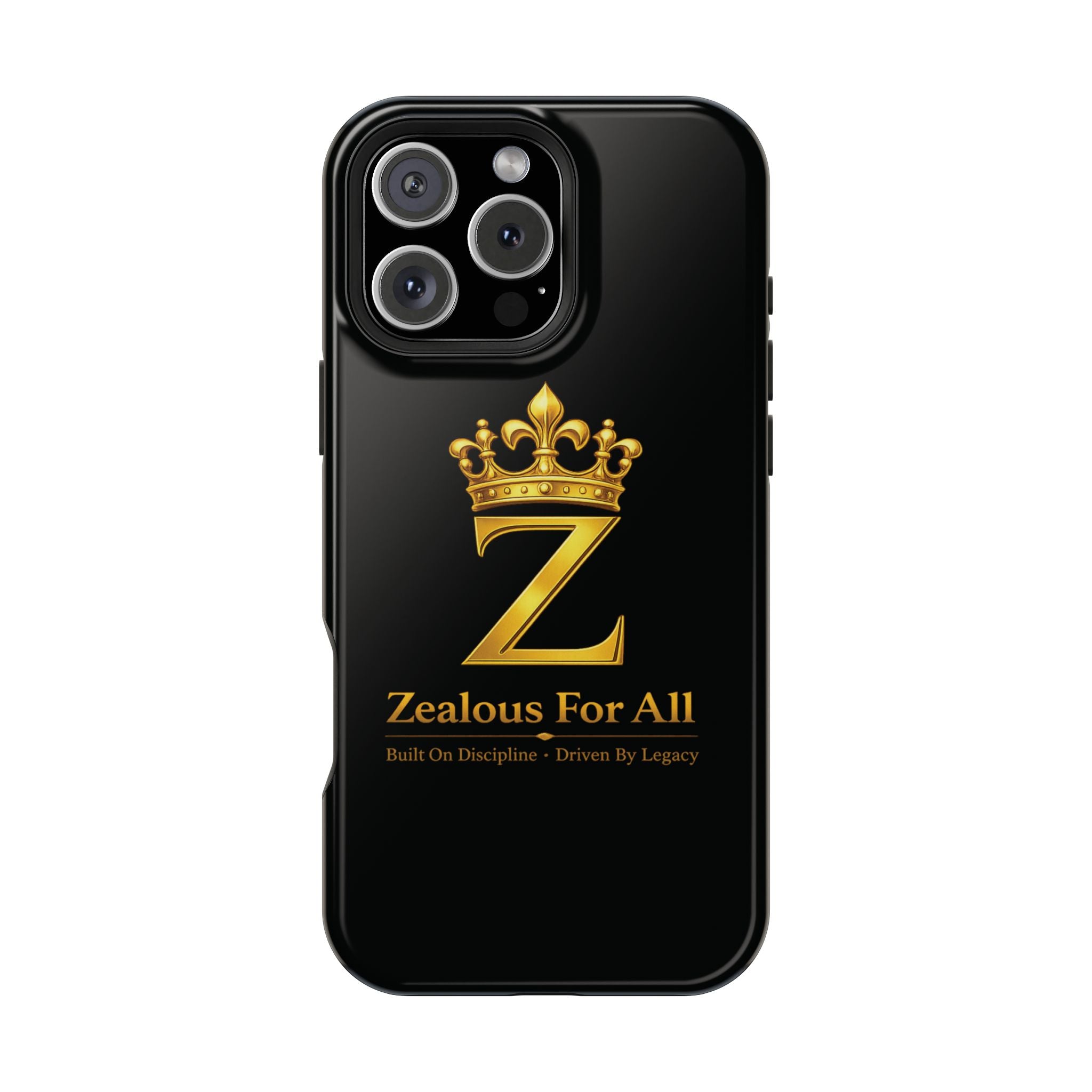 ZFA Phone Case  — "Zealous For All" Gold Crown Impact-Resistant Case Printify