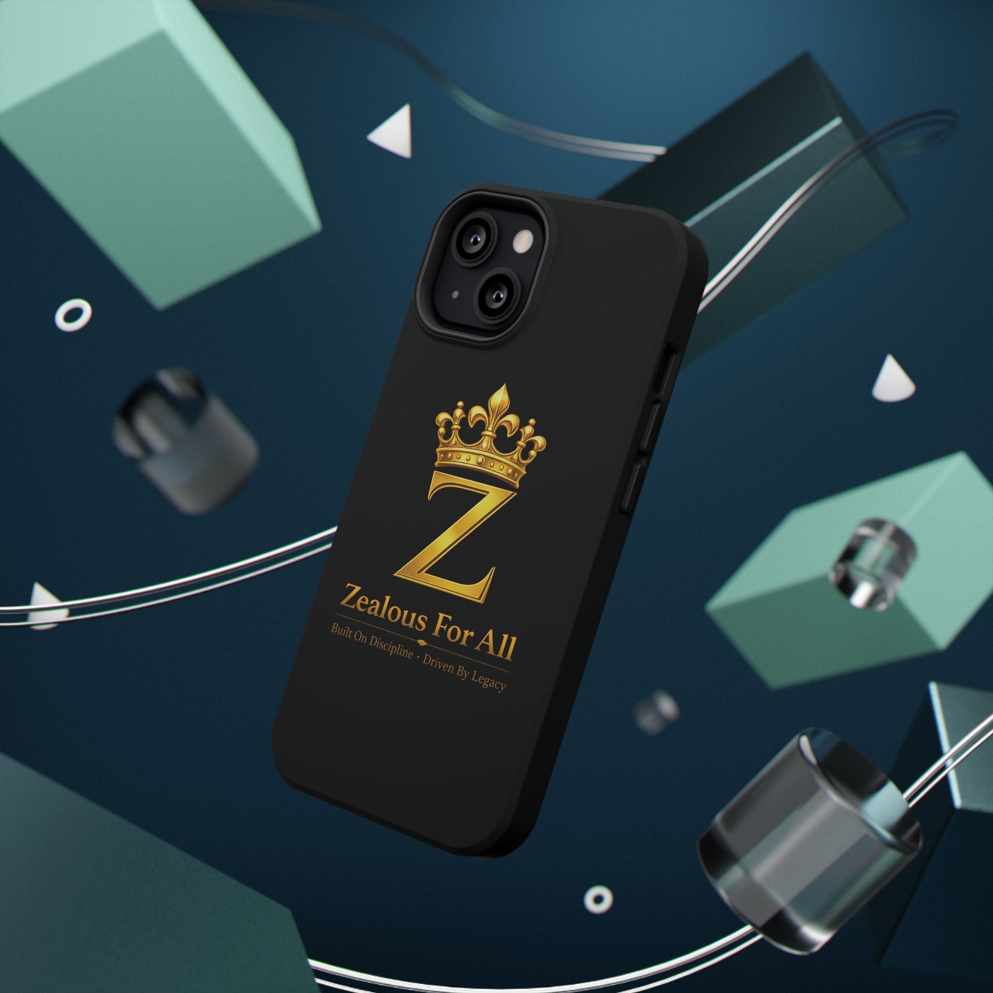 ZFA Phone Case  — "Zealous For All" Gold Crown Impact-Resistant Case Printify