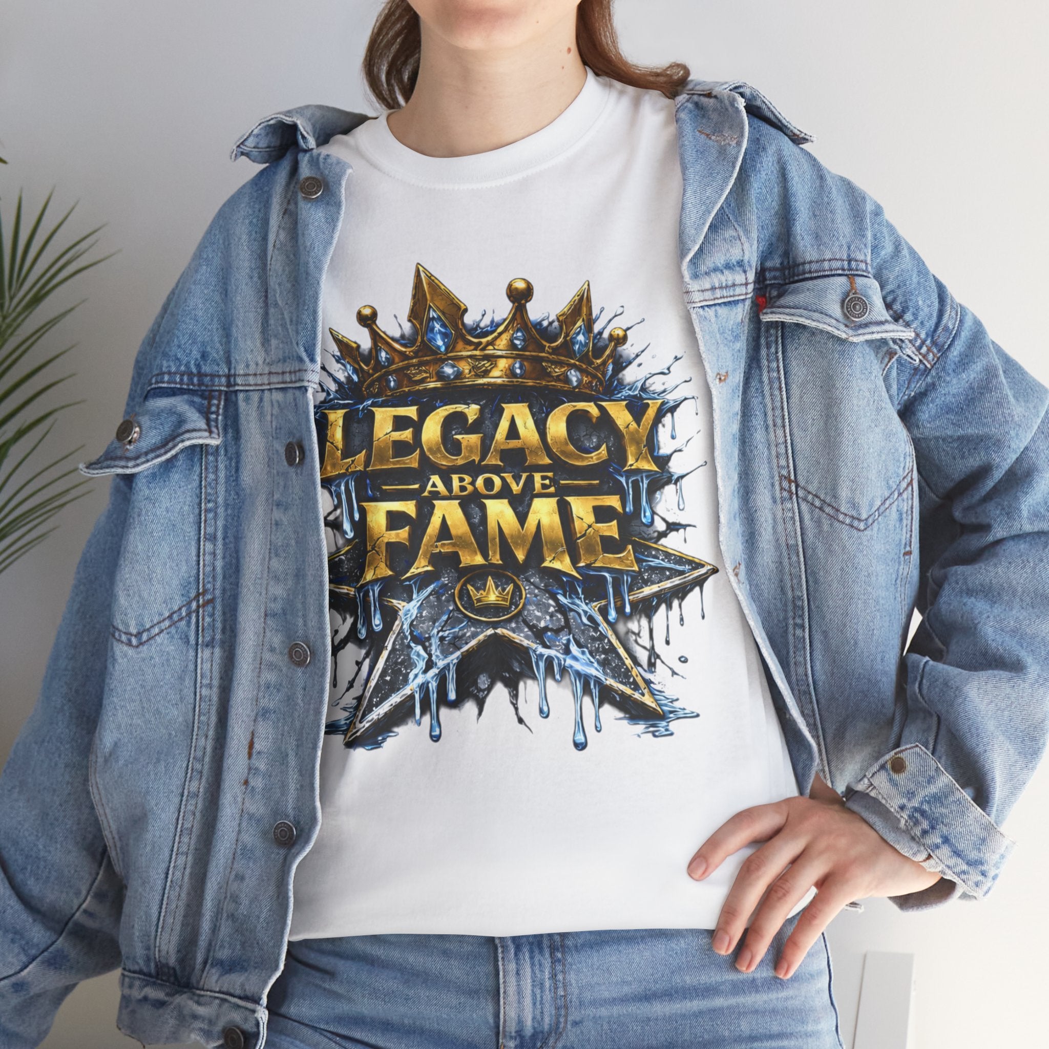 Adult Legacy Above Fame Graphic T-Shirt (Icy Blue Drip) - Zealous For All