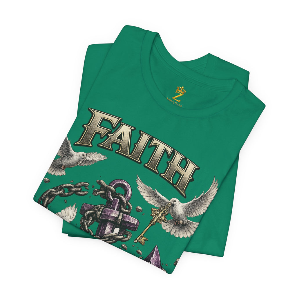 Faith Prevails T‑Shirt (Purple Anchor) Printify