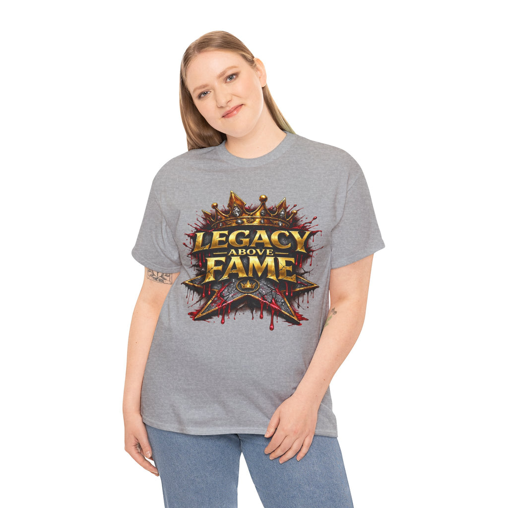 Adult Legacy Above Fame Graphic T-Shirt (Red Drip) - Zealous For All