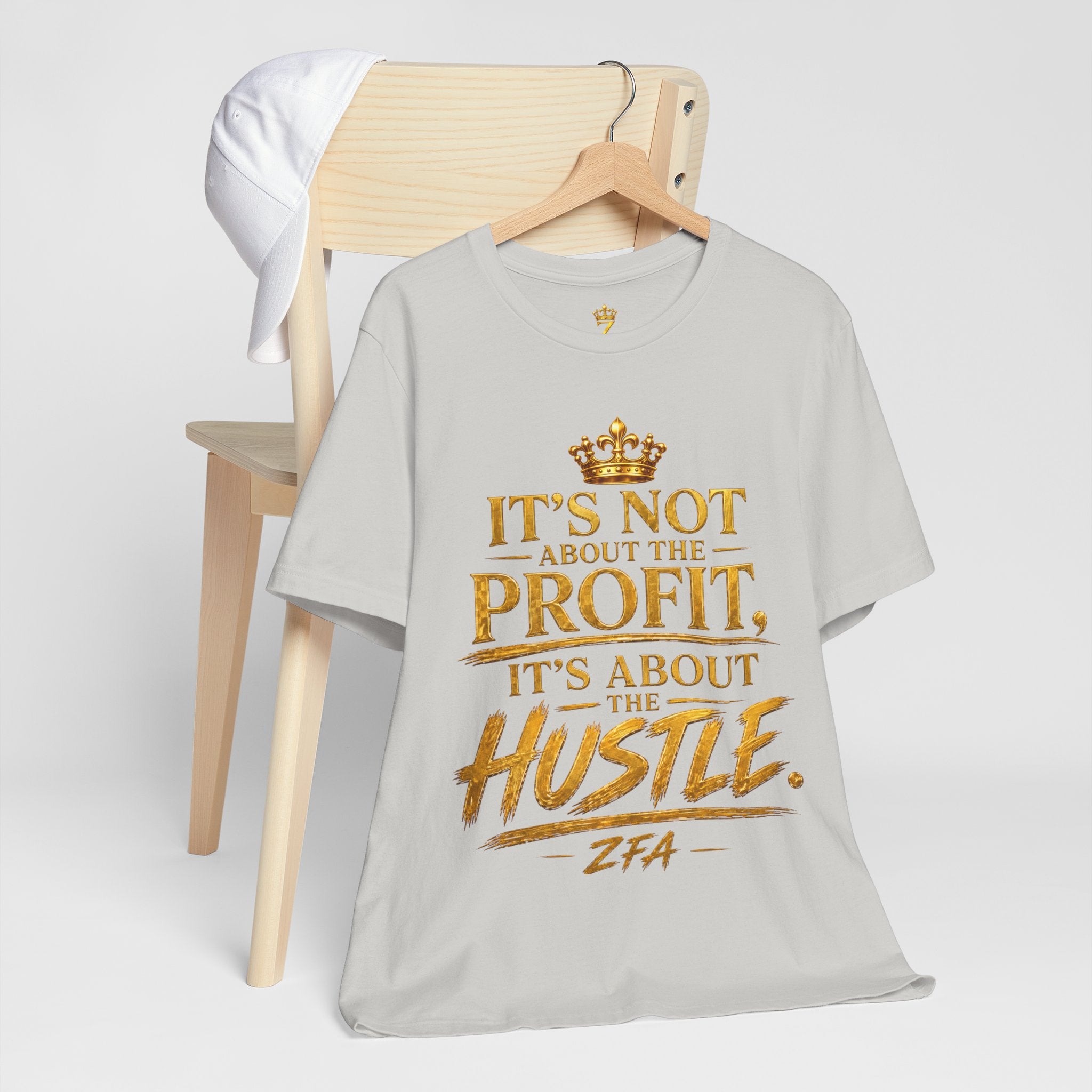 "It's Not About the Profit, It's About the Hustle" Motivational T‑Shirt