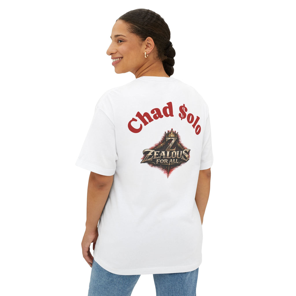 CEO CHAD EDITION *Oversized* Discipline Over Emotions Graphic Tee (Red Heart) Printify