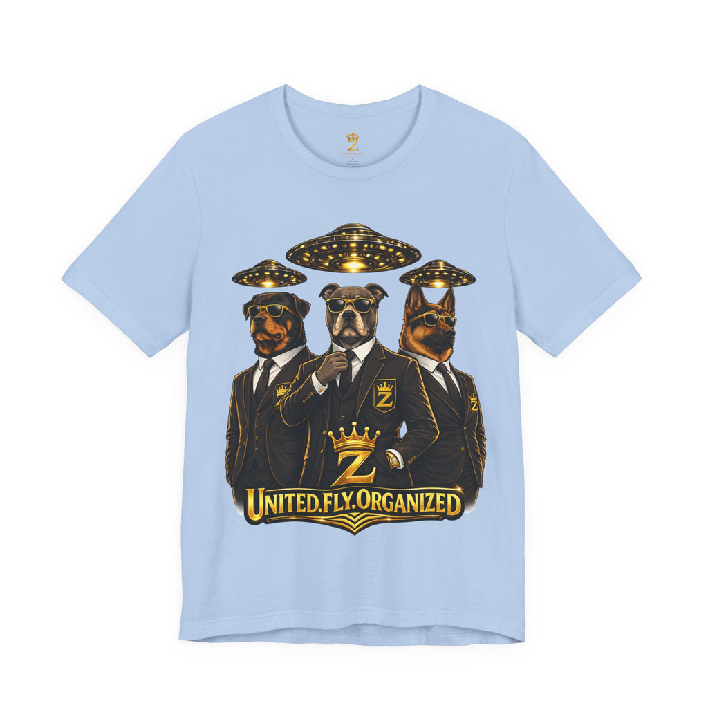 COMING SOON... United. Fly. Organized. Graphic Tee (Gold) Printify