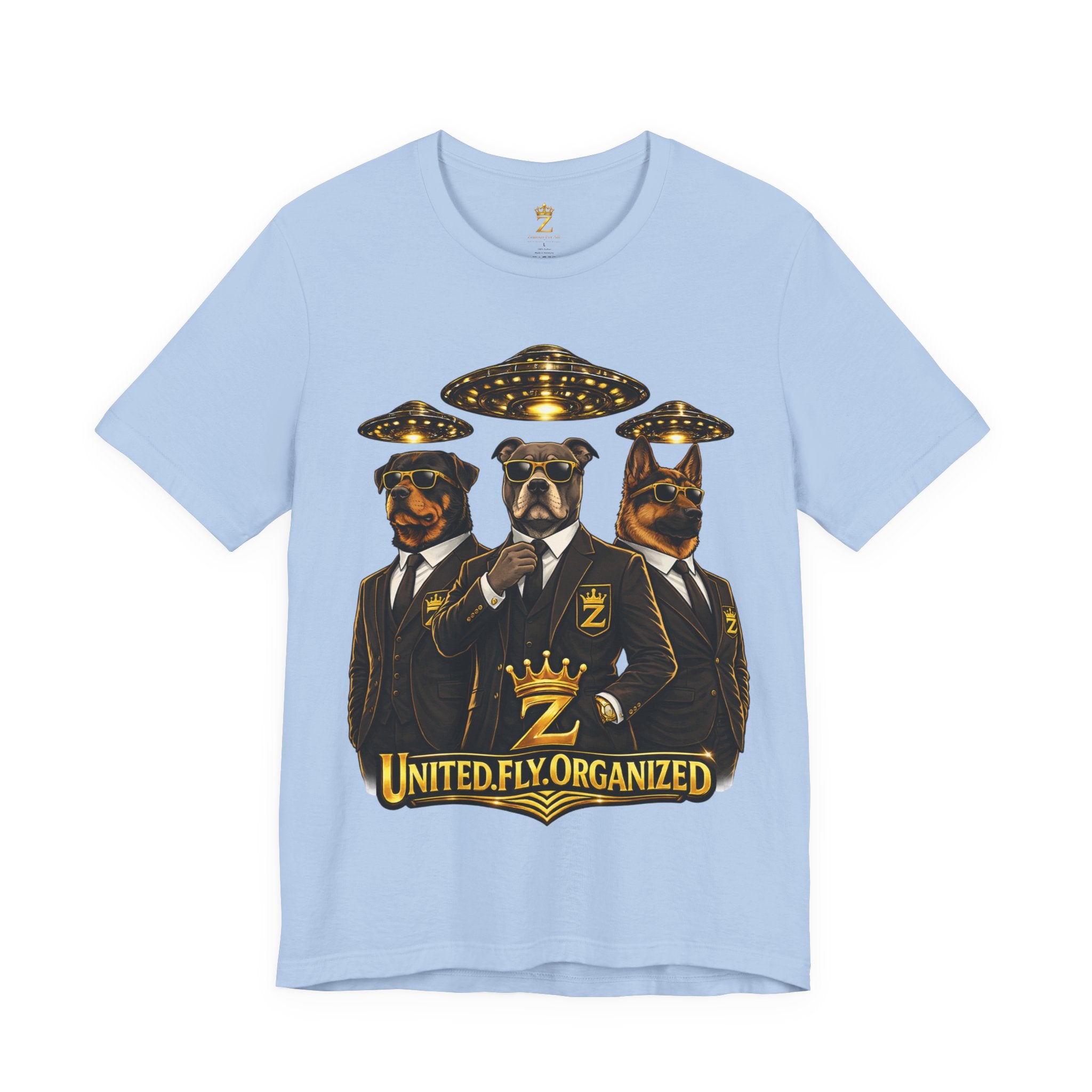 COMING SOON... United. Fly. Organized. Graphic Tee (Gold) Printify