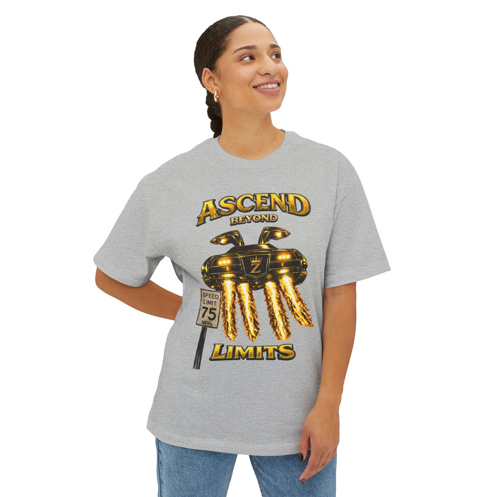 COMING SOON... Adult *Oversized* Ascend Beyond Limits Graphic Tee (Gold) Printify