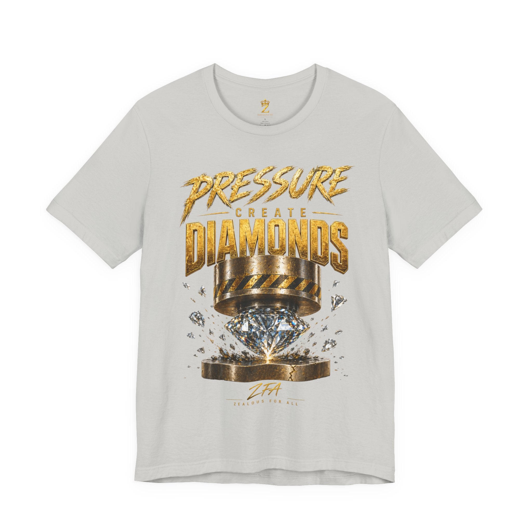 Pressure Create Diamonds T-Shirt — Motivational Graphic Tee