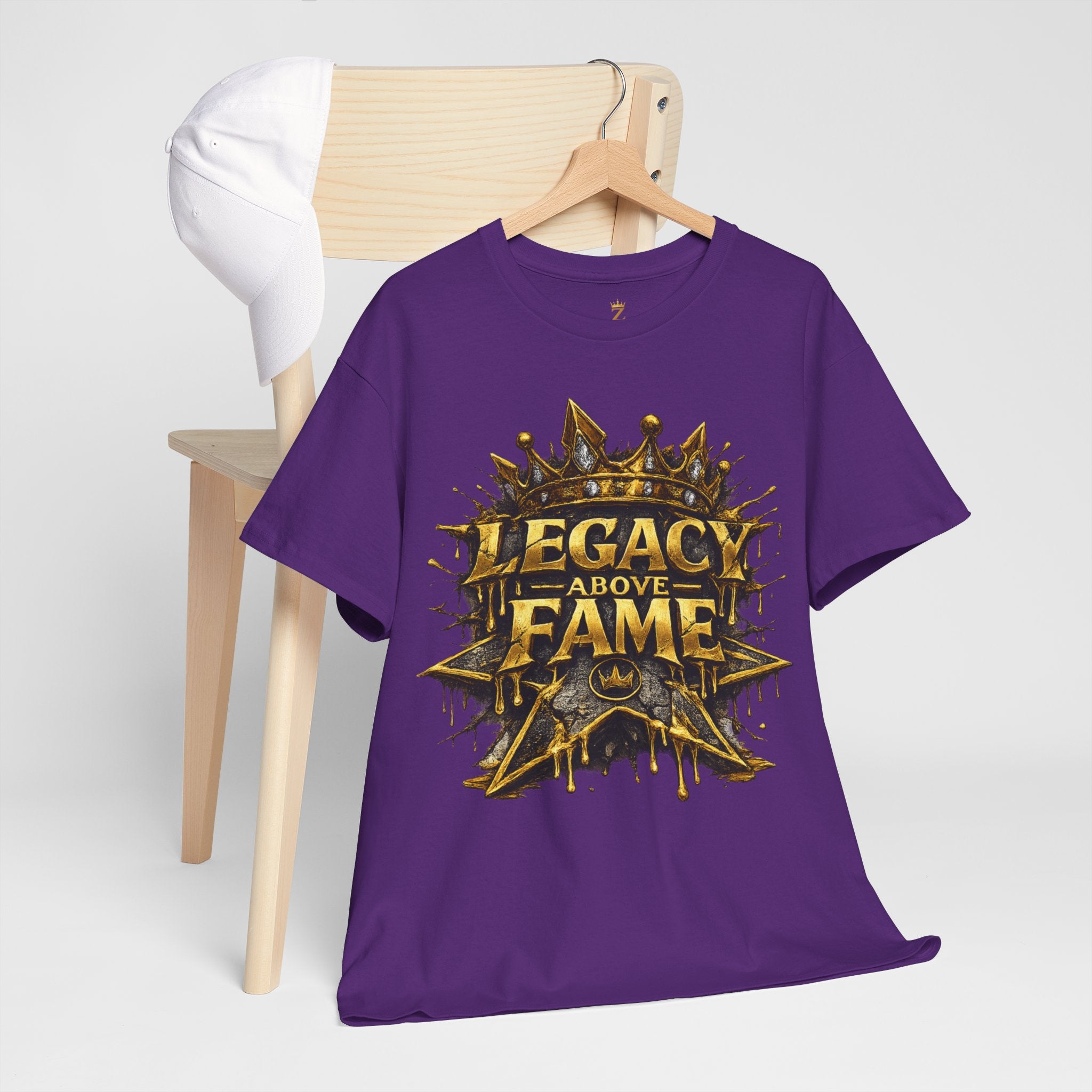 Adult Legacy Above Fame Graphic T-Shirt (Gold Drip) - Zealous For All