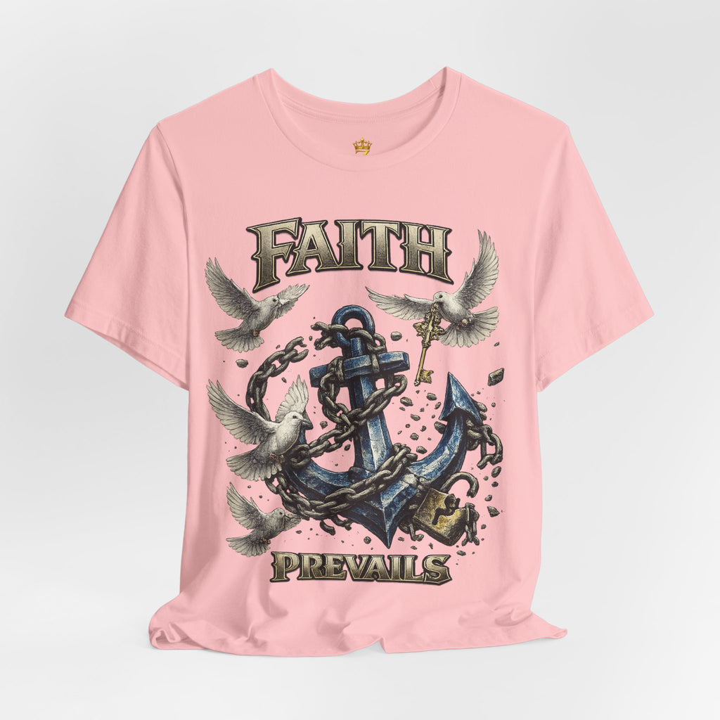 Faith Prevails T‑Shirt (Blue Anchor) Printify
