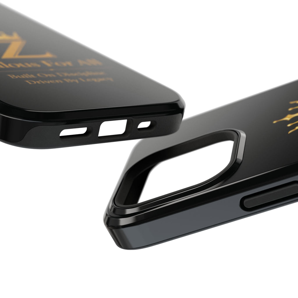 Phone Case — "Zealous For All" Gold Crown Impact-Resistant Case Printify