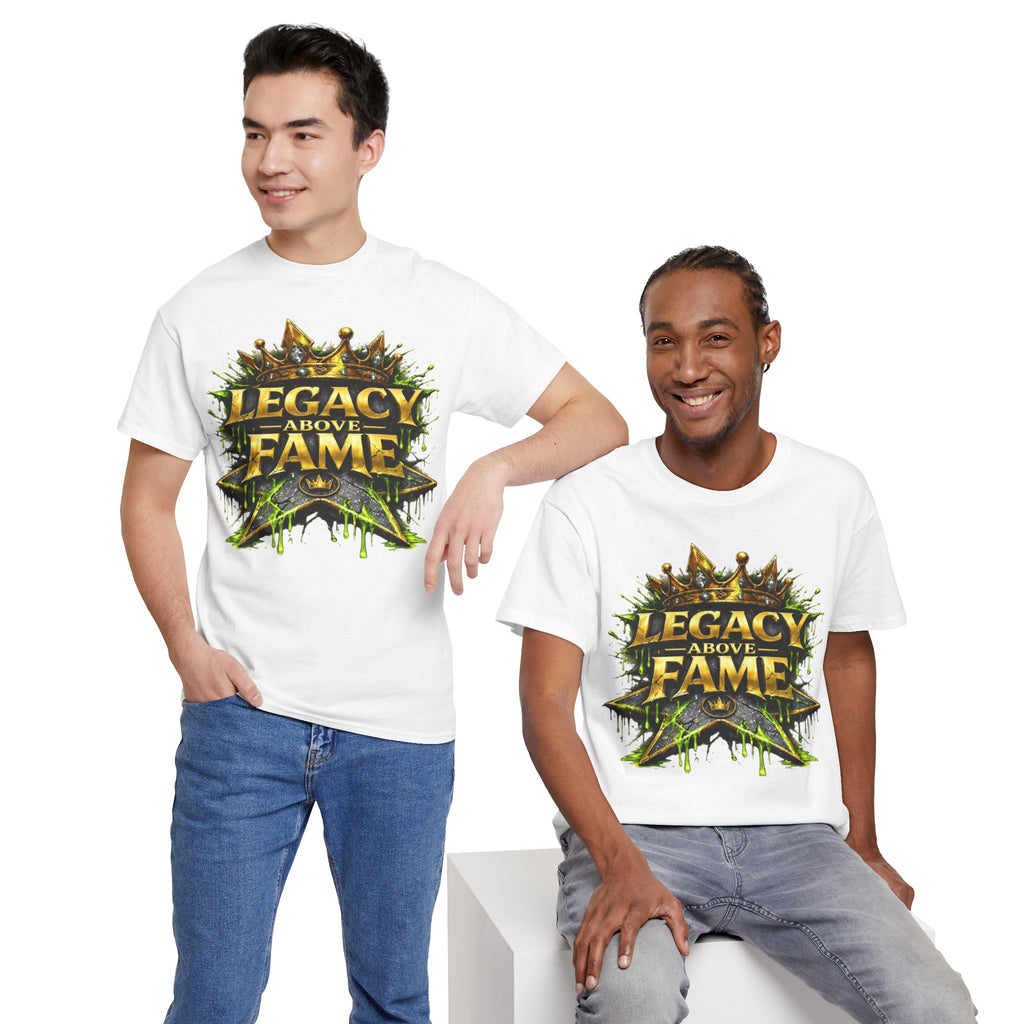 Adult Legacy Above Fame Graphic T-Shirt (Lime Green Drip) - Zealous For All