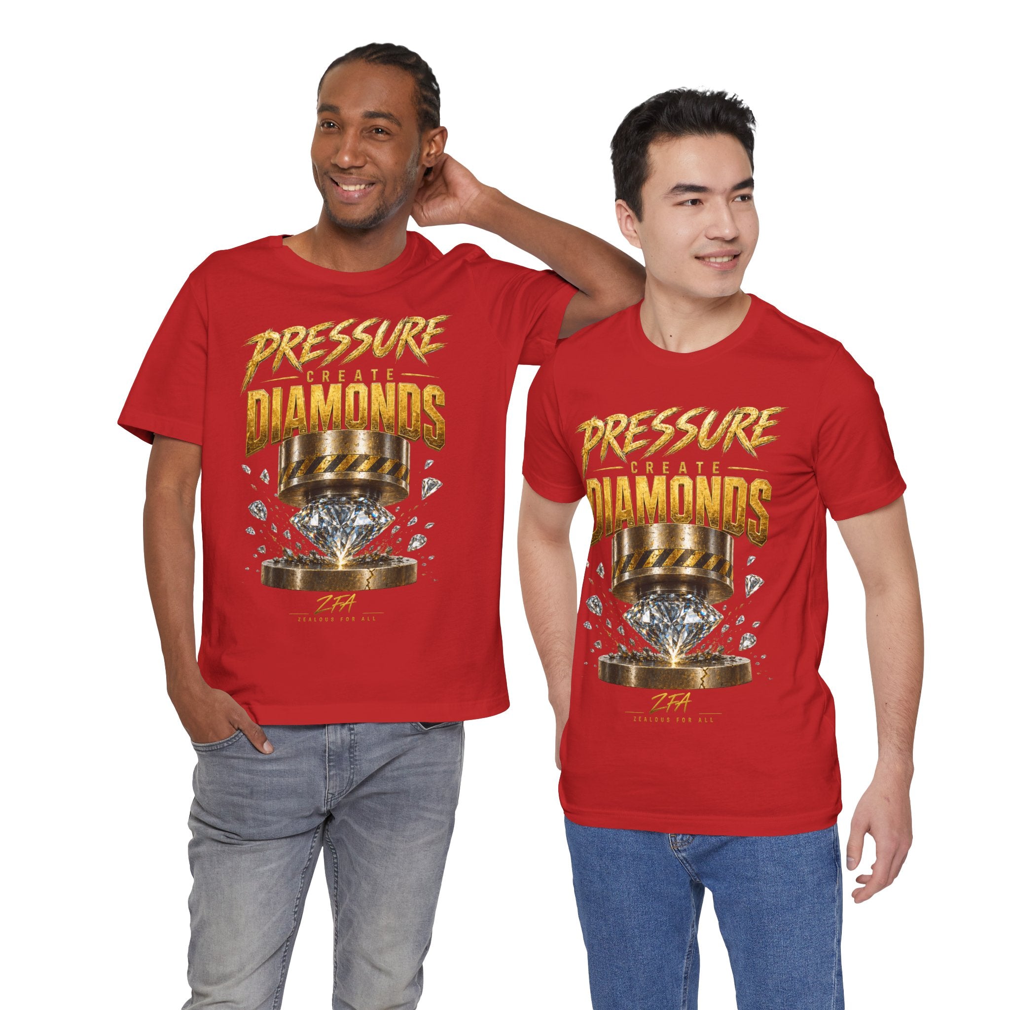 Pressure Create Diamonds T-Shirt — Motivational Graphic Tee