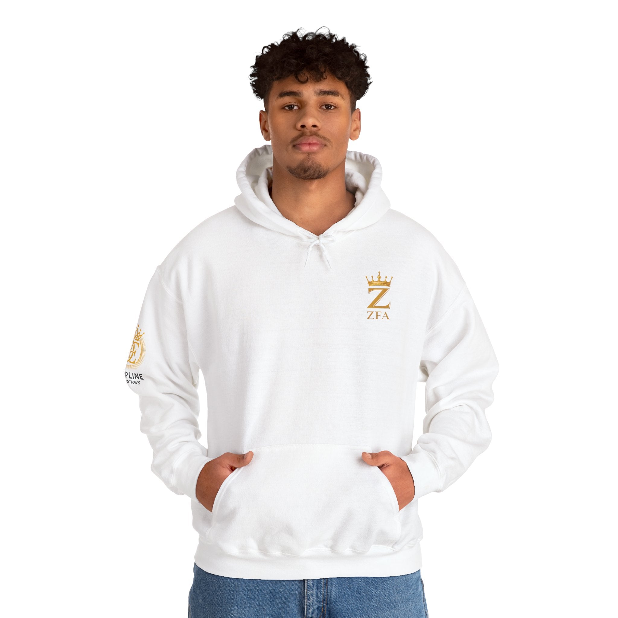 Zealous For All Crown Z Hoodie — Premium White Logo Sweatshirt - Zealous For All