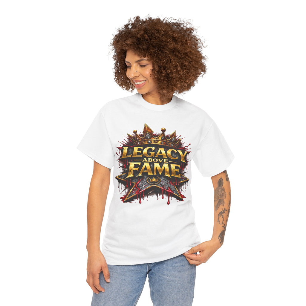 Adult Legacy Above Fame Graphic T-Shirt (Red Drip) - Zealous For All