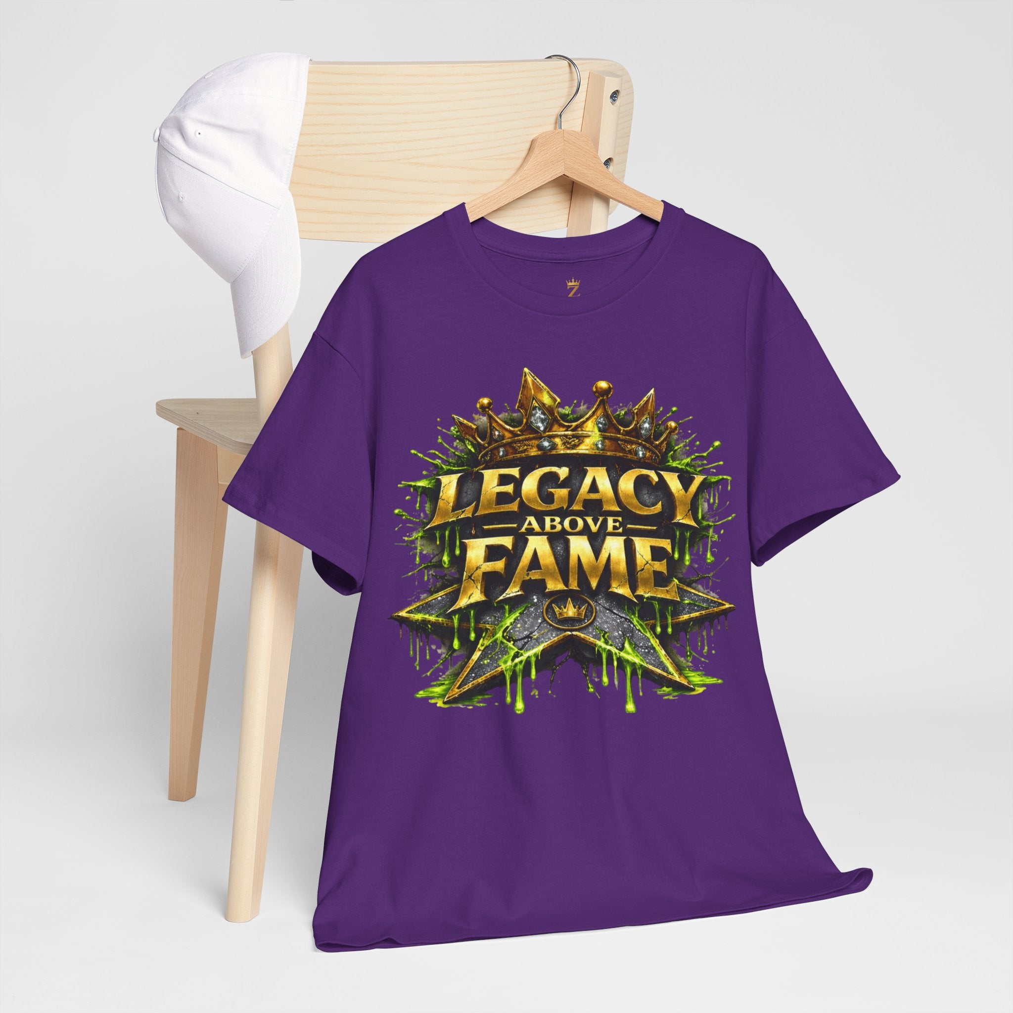 Adult Legacy Above Fame Graphic T-Shirt (Lime Green Drip) - Zealous For All