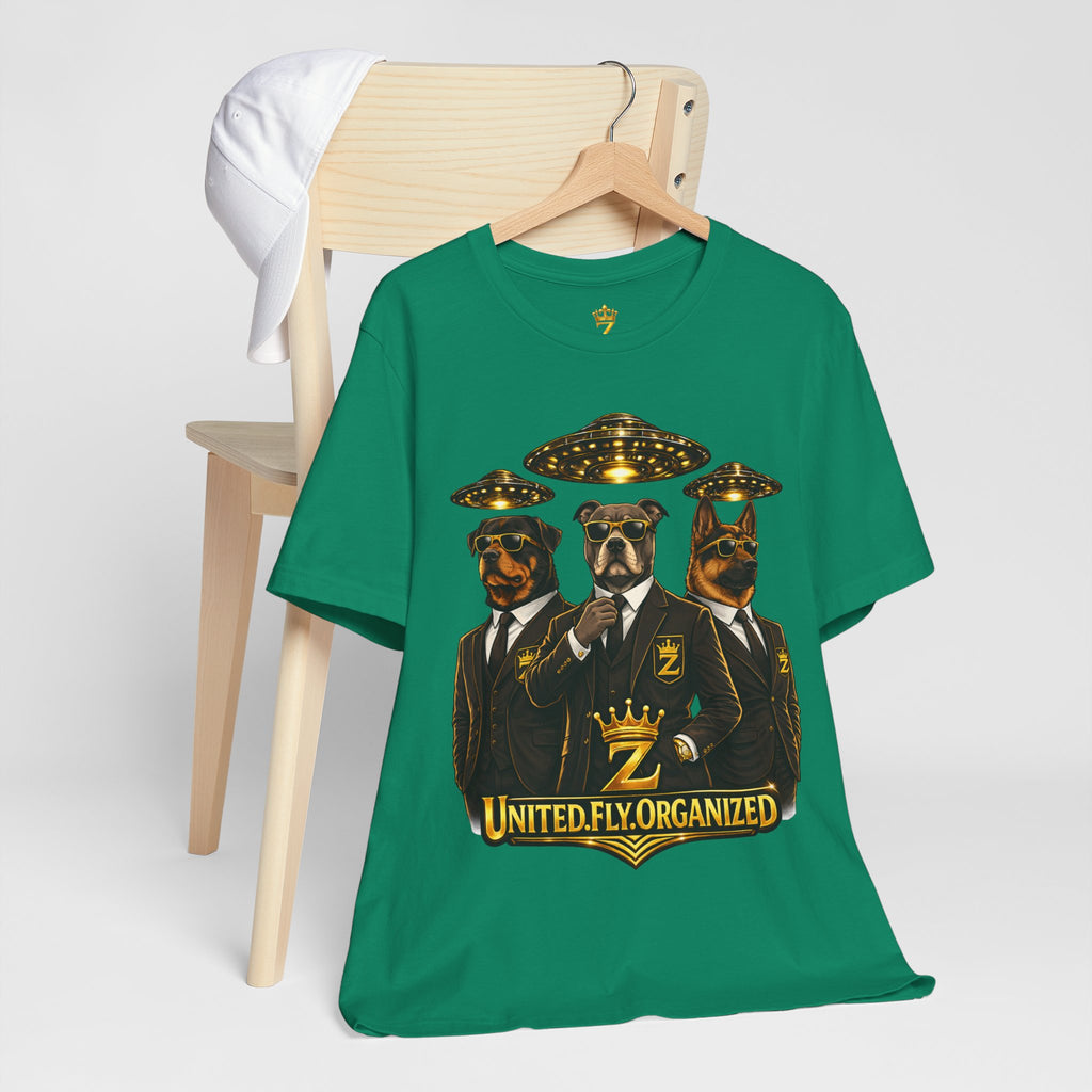 COMING SOON... United. Fly. Organized. Graphic Tee (Gold) Printify