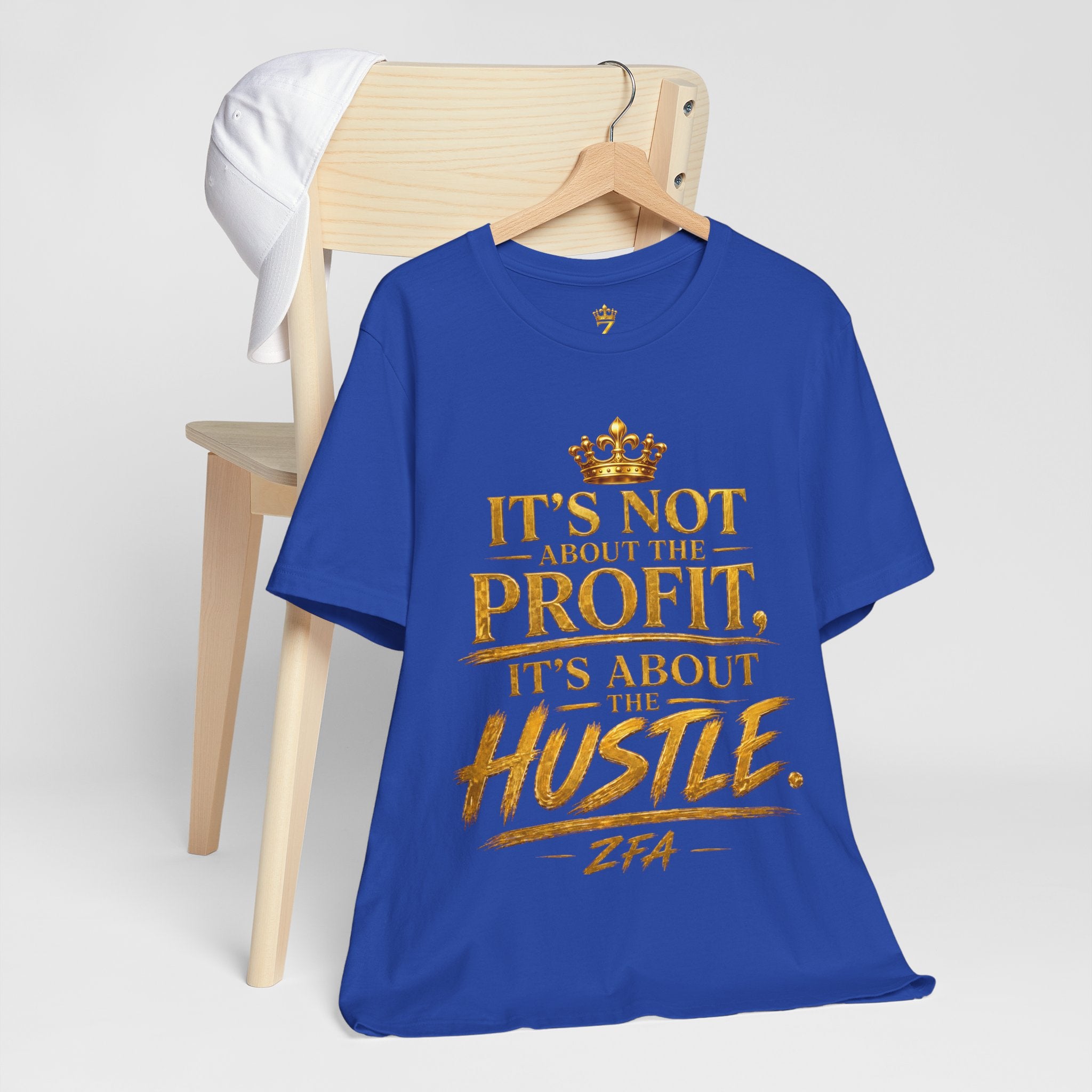 "It's Not About the Profit, It's About the Hustle" Motivational T‑Shirt