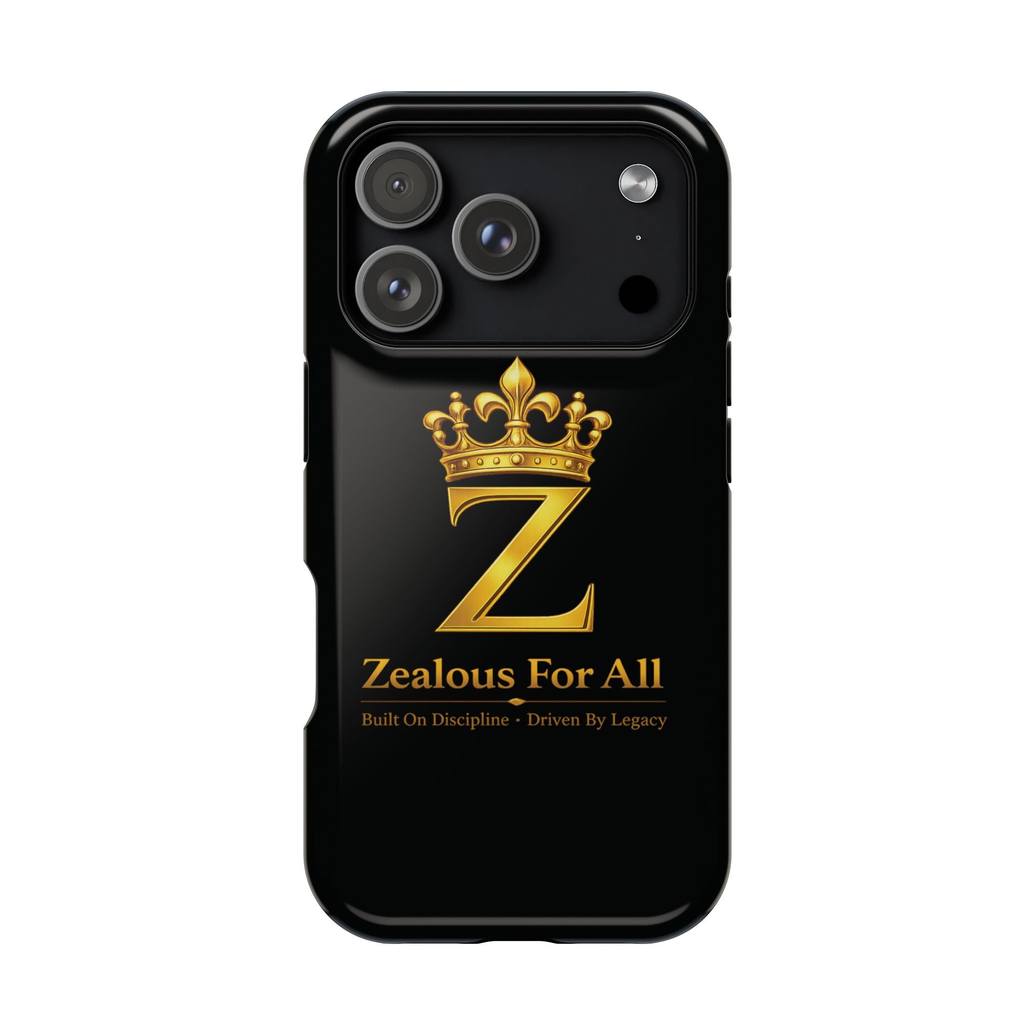 ZFA Phone Case  — "Zealous For All" Gold Crown Impact-Resistant Case Printify
