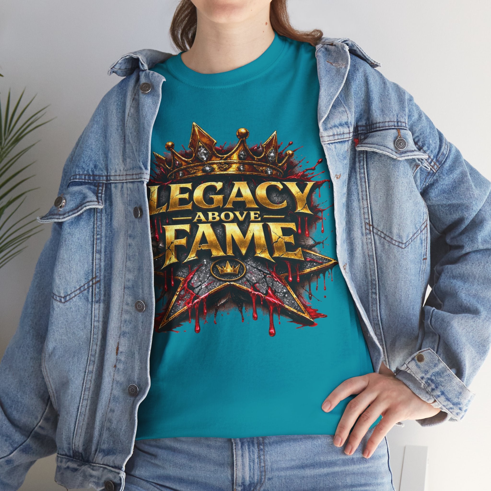 Adult Legacy Above Fame Graphic T-Shirt (Red Drip) - Zealous For All
