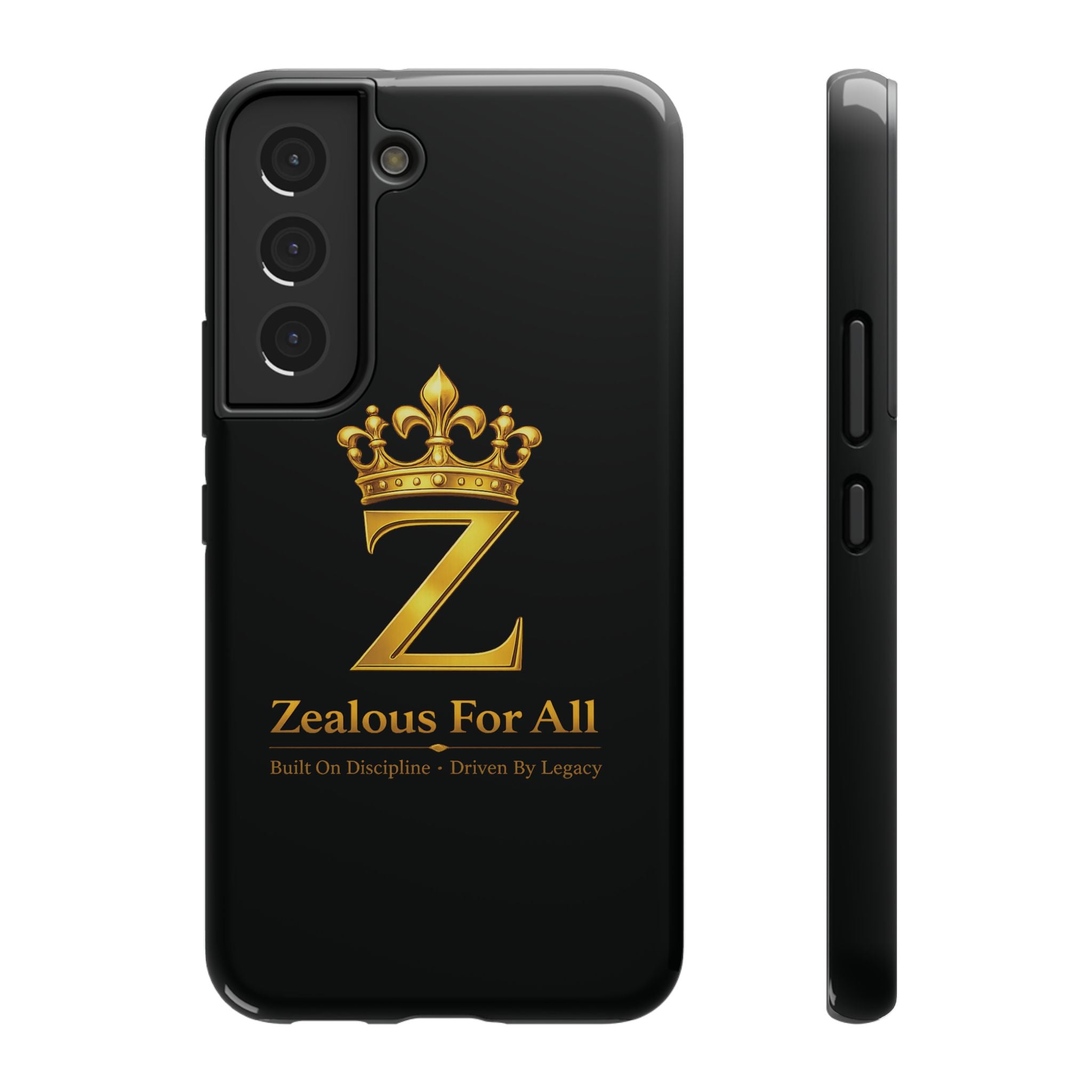 ZFA Phone Case  — "Zealous For All" Gold Crown Impact-Resistant Case Printify