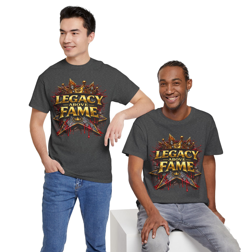 Adult Legacy Above Fame Graphic T-Shirt (Red Drip) - Zealous For All
