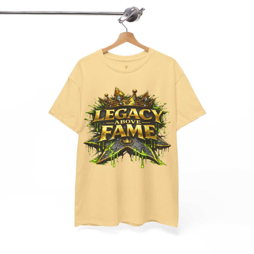 Adult Legacy Above Fame Graphic T-Shirt (Lime Green Drip) - Zealous For All