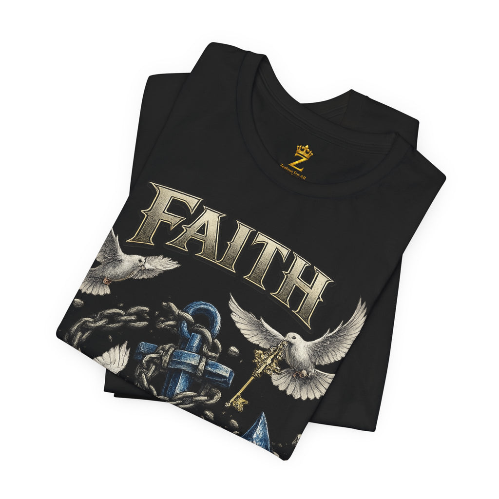 Faith Prevails T‑Shirt (Blue Anchor) Printify
