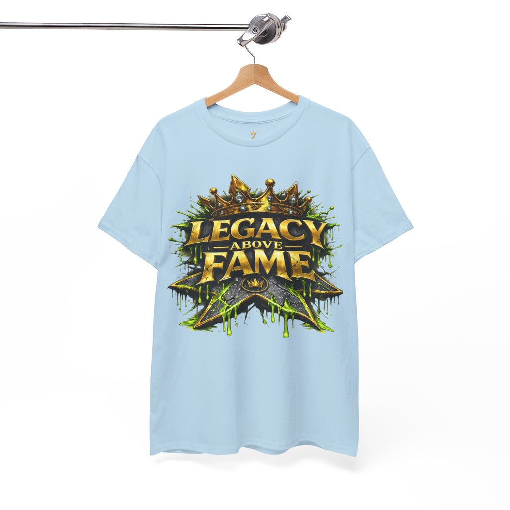 Adult Legacy Above Fame Graphic T-Shirt (Lime Green Drip) - Zealous For All