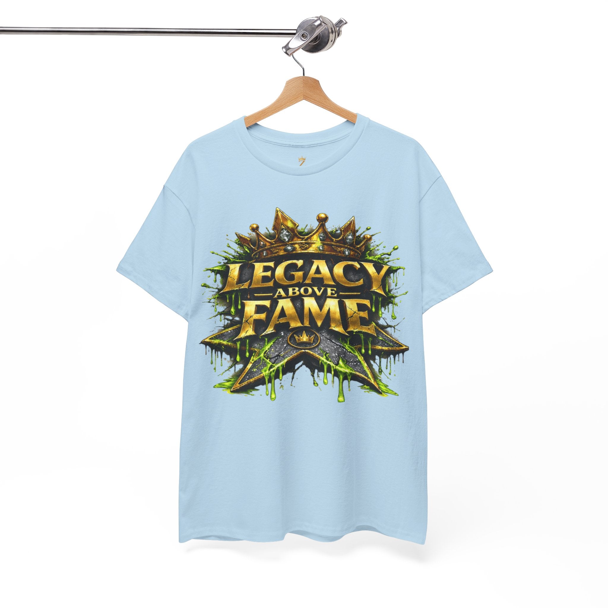 Adult Legacy Above Fame Graphic T-Shirt (Lime Green Drip) - Zealous For All