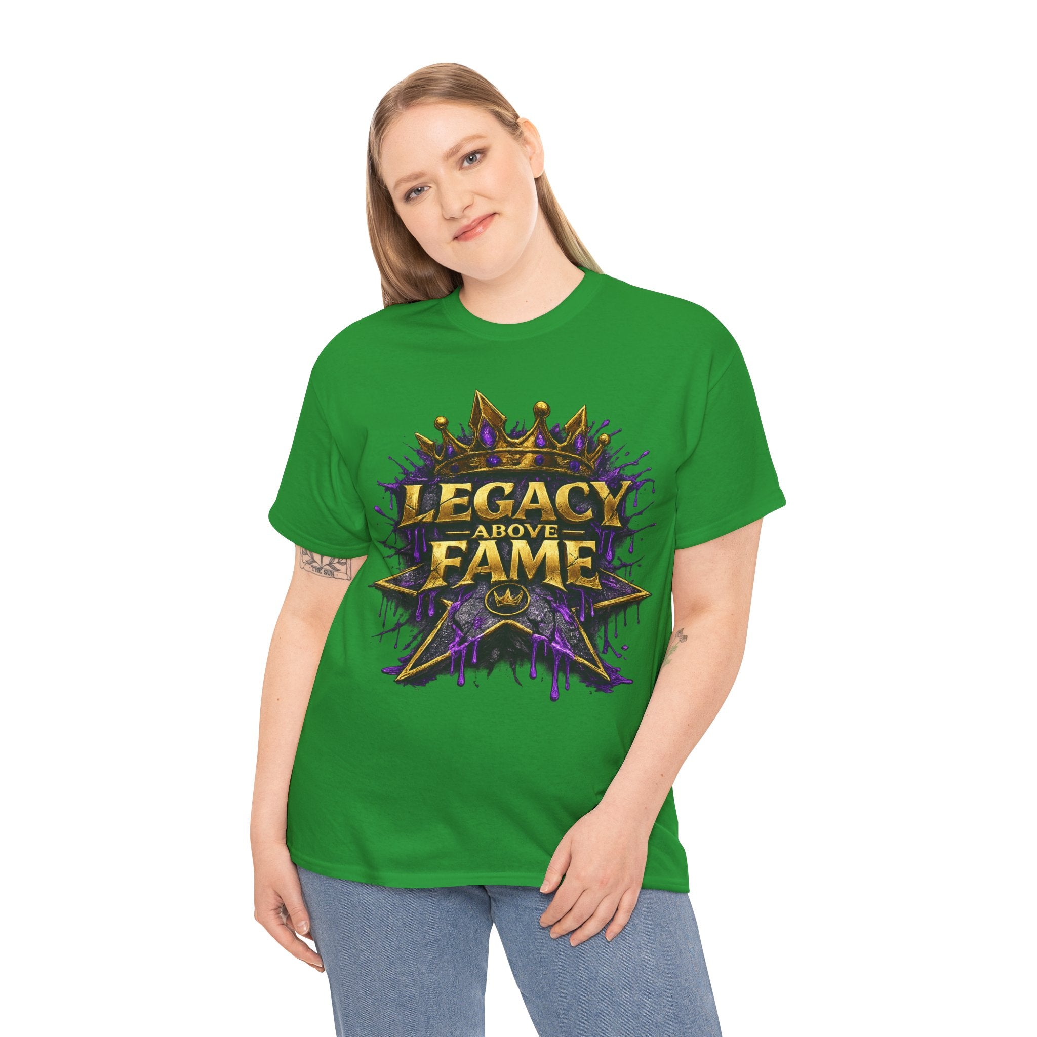 Adult Legacy Above Fame Graphic T-Shirt (Purple Drip) - Zealous For All
