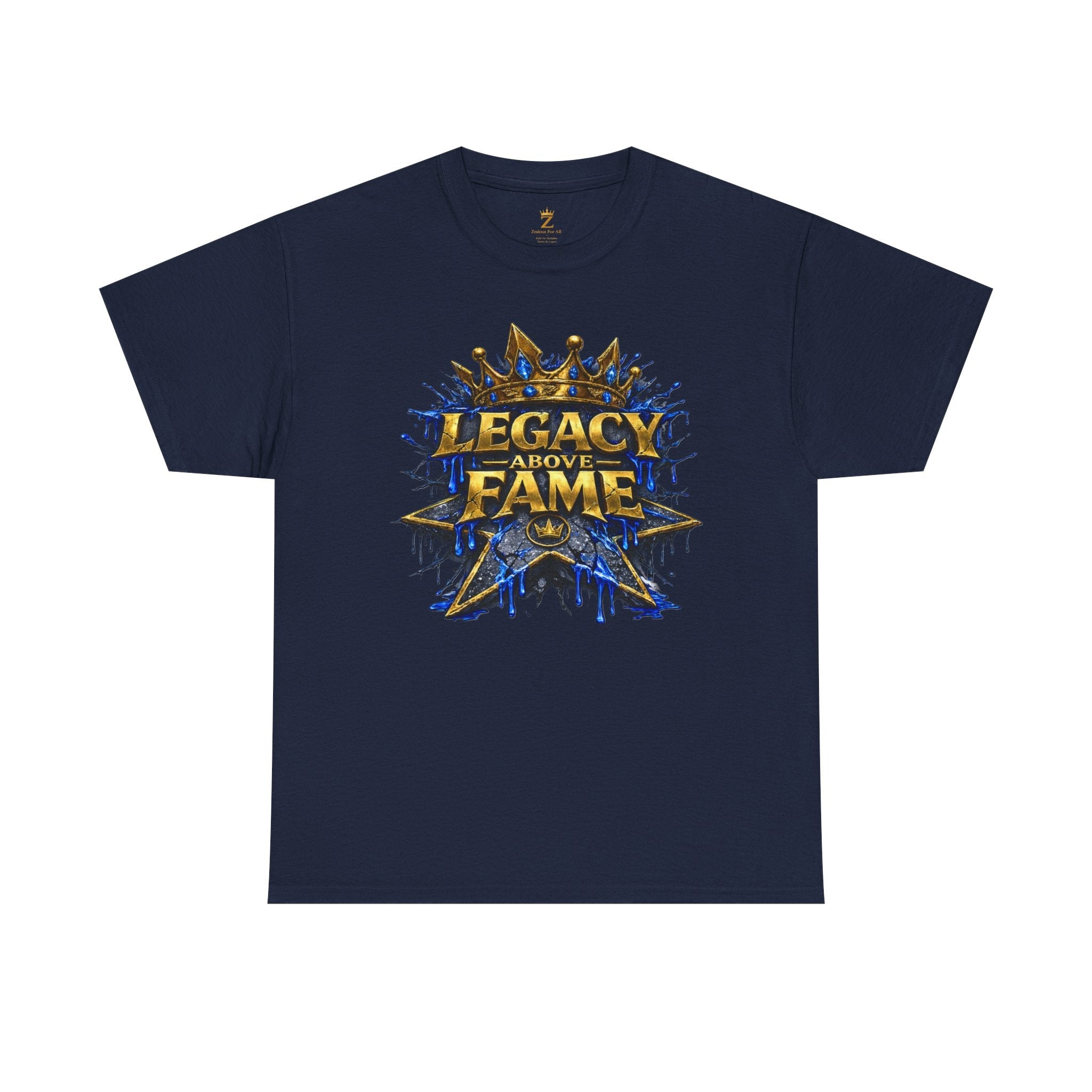 Adult Legacy Above Fame Graphic T-Shirt (Blue Drip)