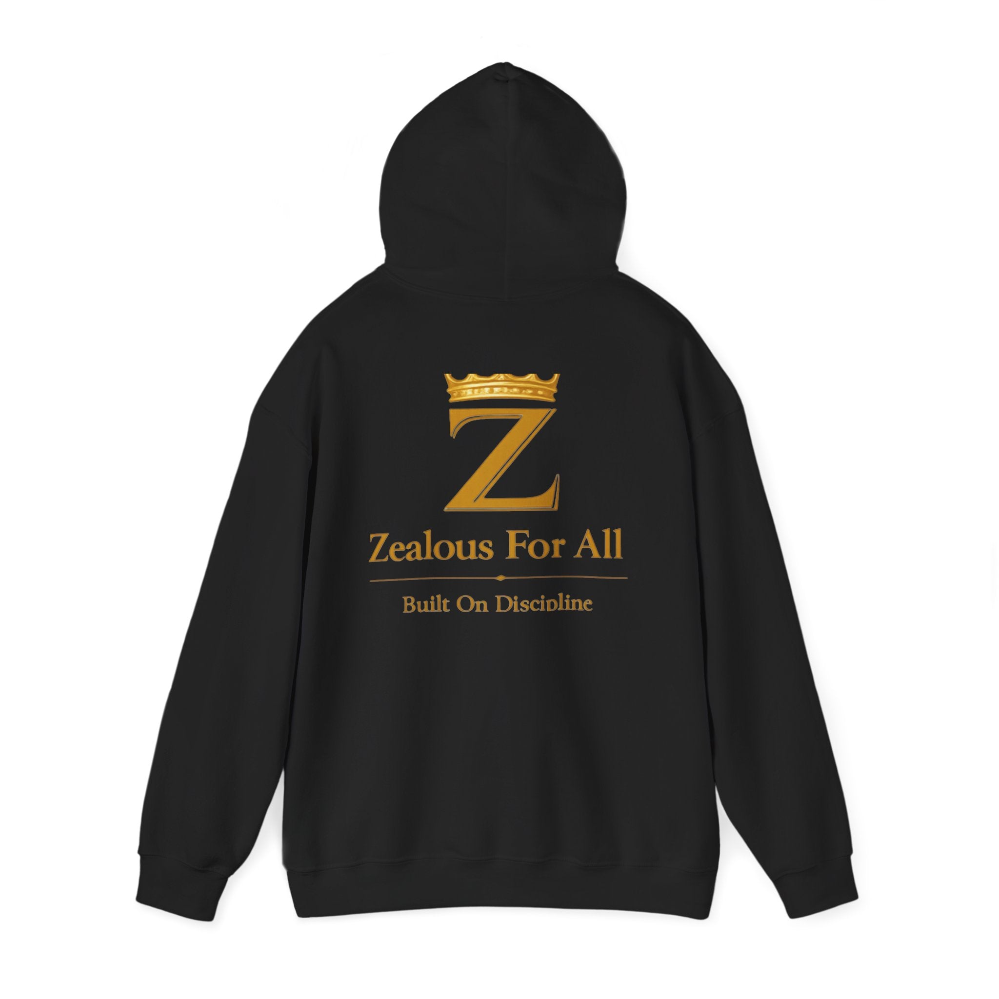 Zealous For All Hoodie — Gold Front Logo Sweatshirt - Zealous For All