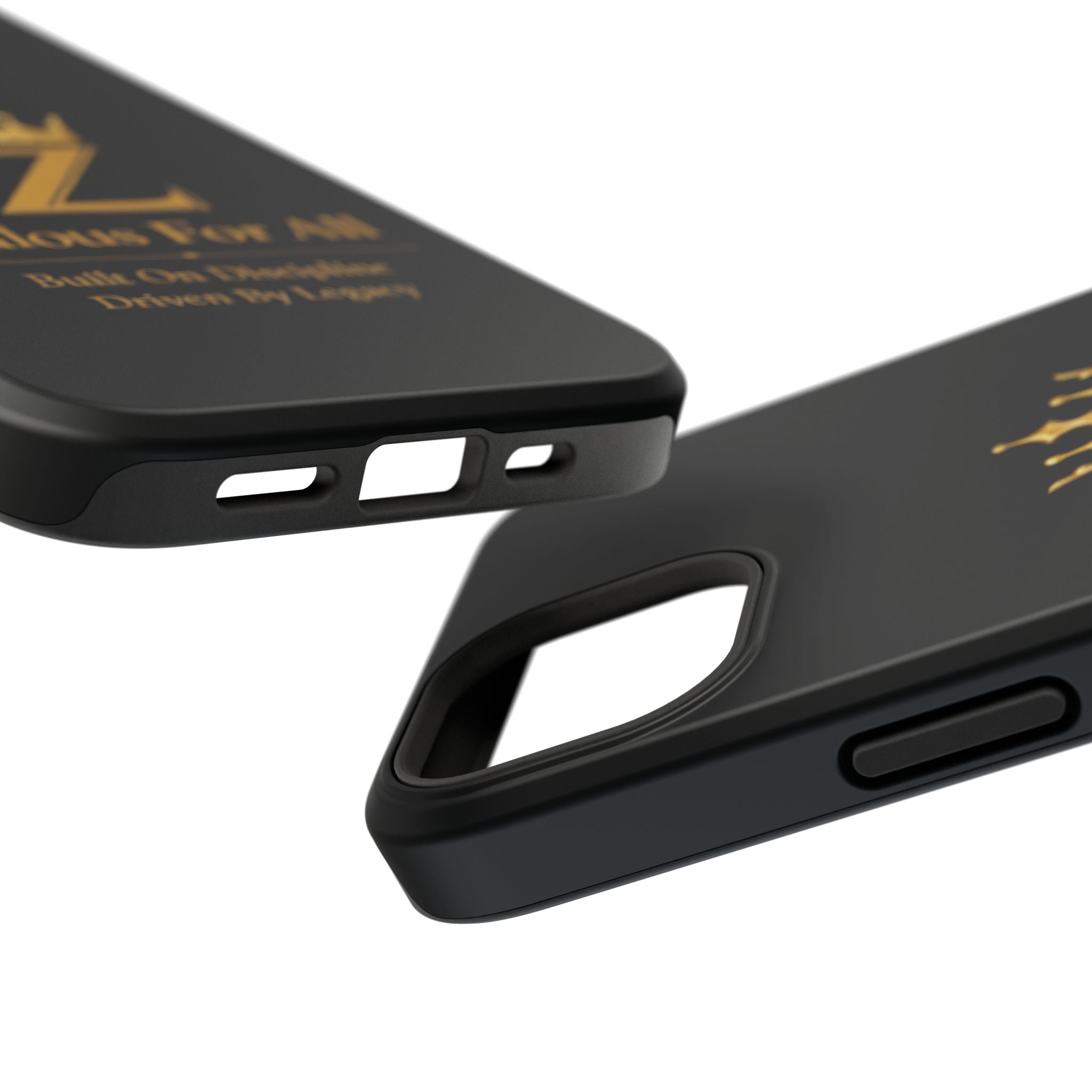 Phone Case — "Zealous For All" Gold Crown Impact-Resistant Case Printify